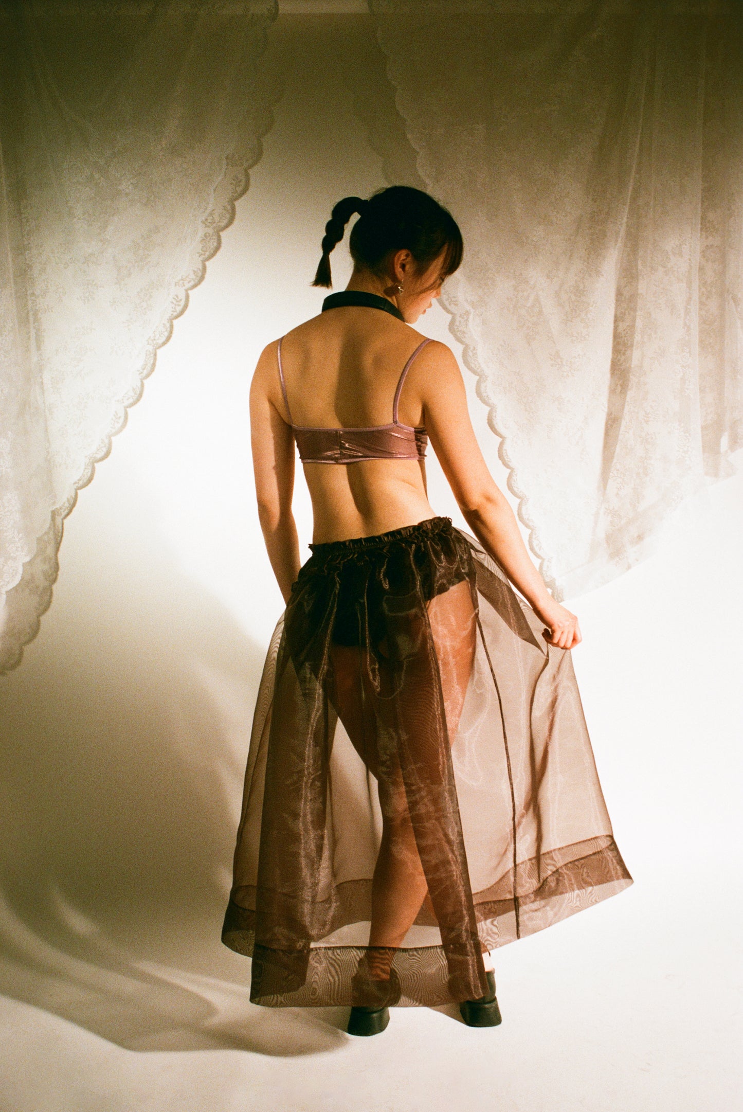 coucou skirt in chestnut