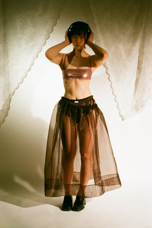 coucou skirt in chestnut